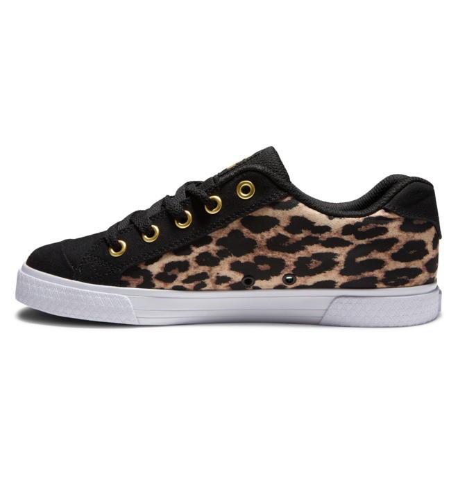 DC Chelsea Women Sneakers Black / Leopard | US-5083PUB