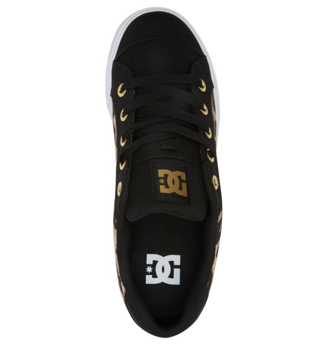 DC Chelsea Women Sneakers Black / Leopard | US-5083PUB