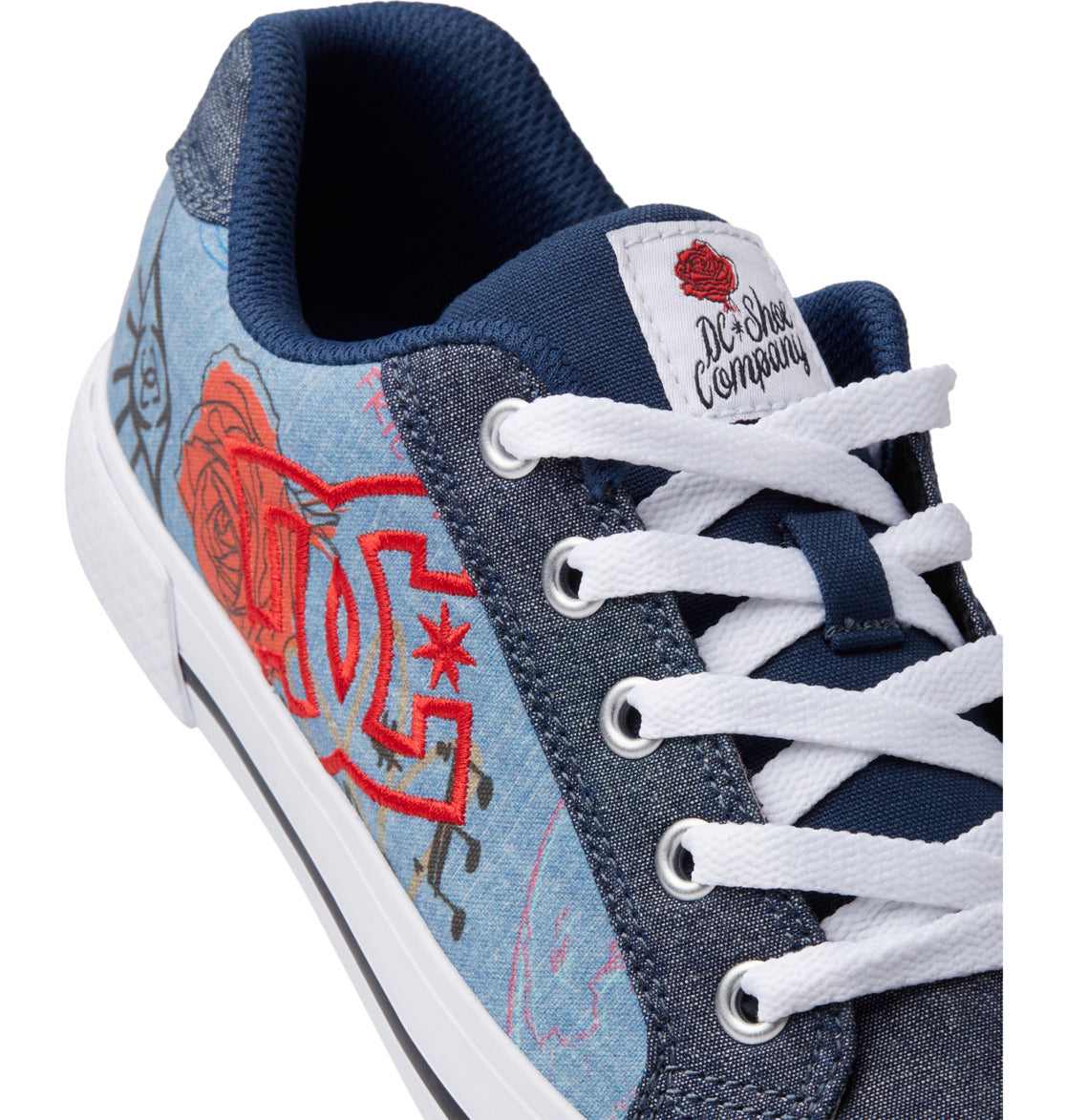 DC Chelsea Women Sneakers Dark Blue | US-8964YRV