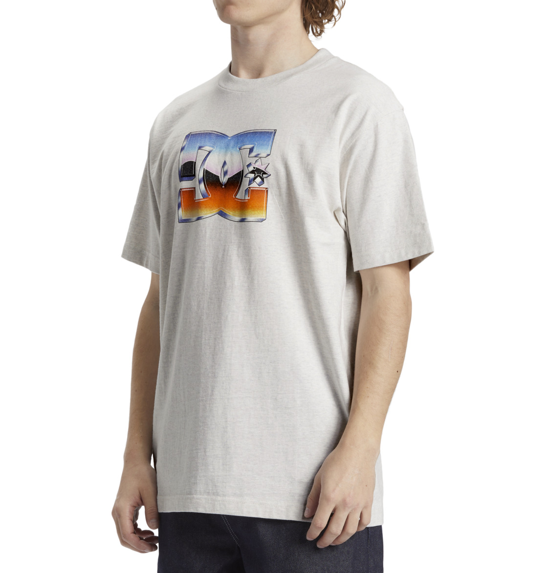 DC Chrome Men T-Shirt White | US-2739TDY