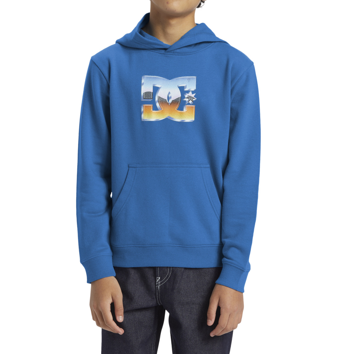 DC Chrome Pullover Kids' Hoodie Blue | US-6531ROL