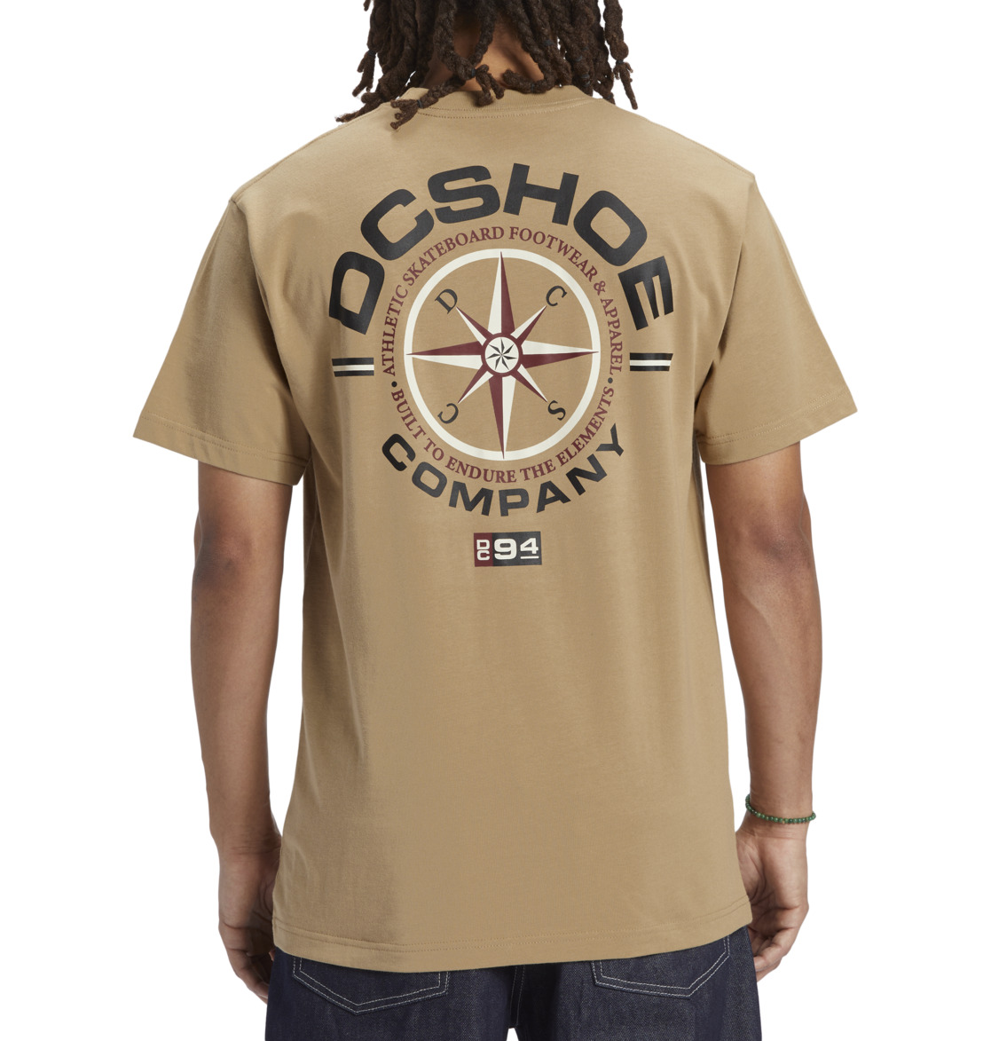 DC Compass Men T-Shirt Brown | US-3197XES