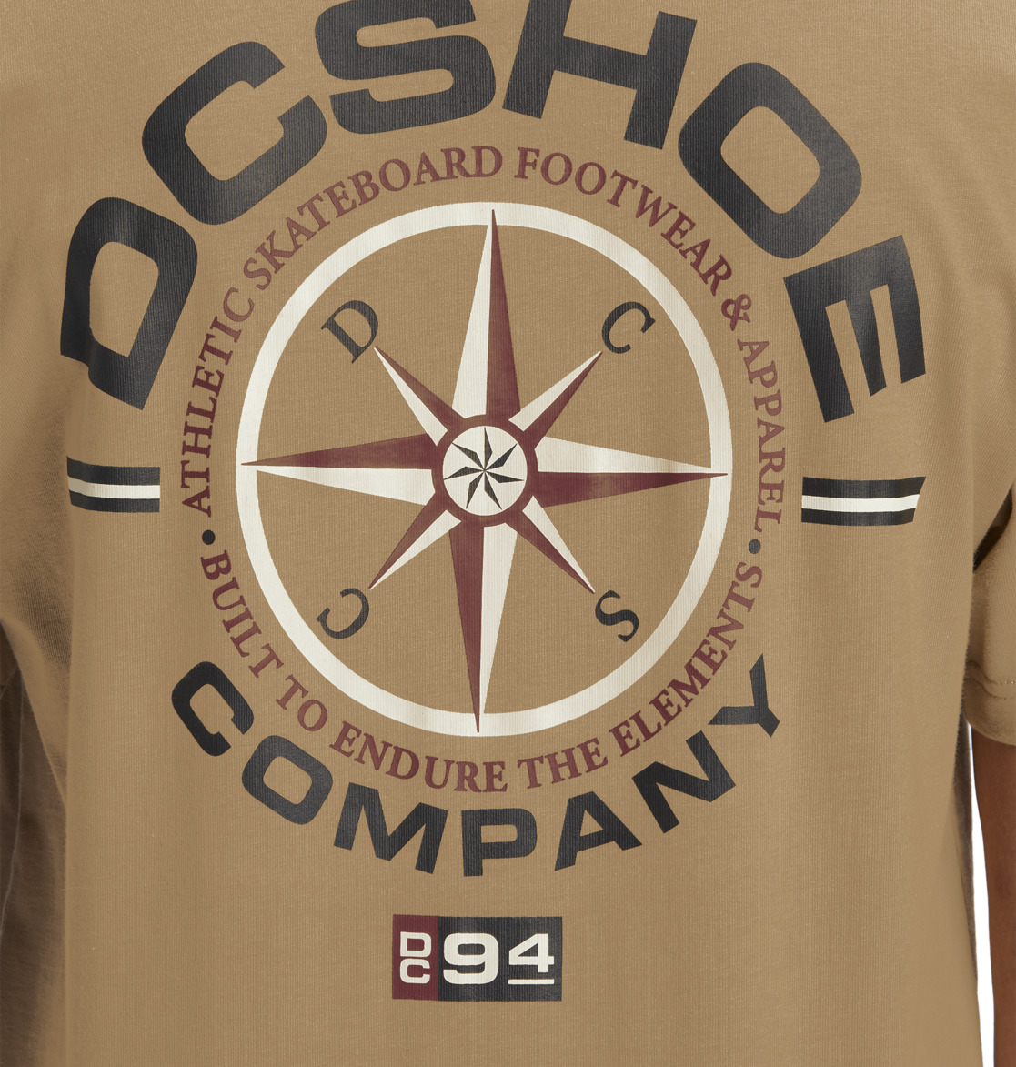 DC Compass Men T-Shirt Brown | US-3197XES