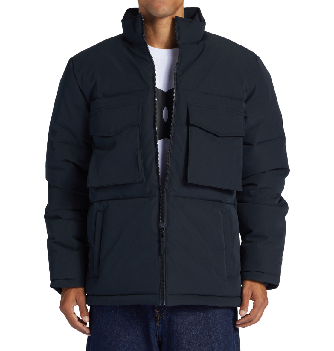 DC Concave Parka Men Jackets Black | US-6785BIQ