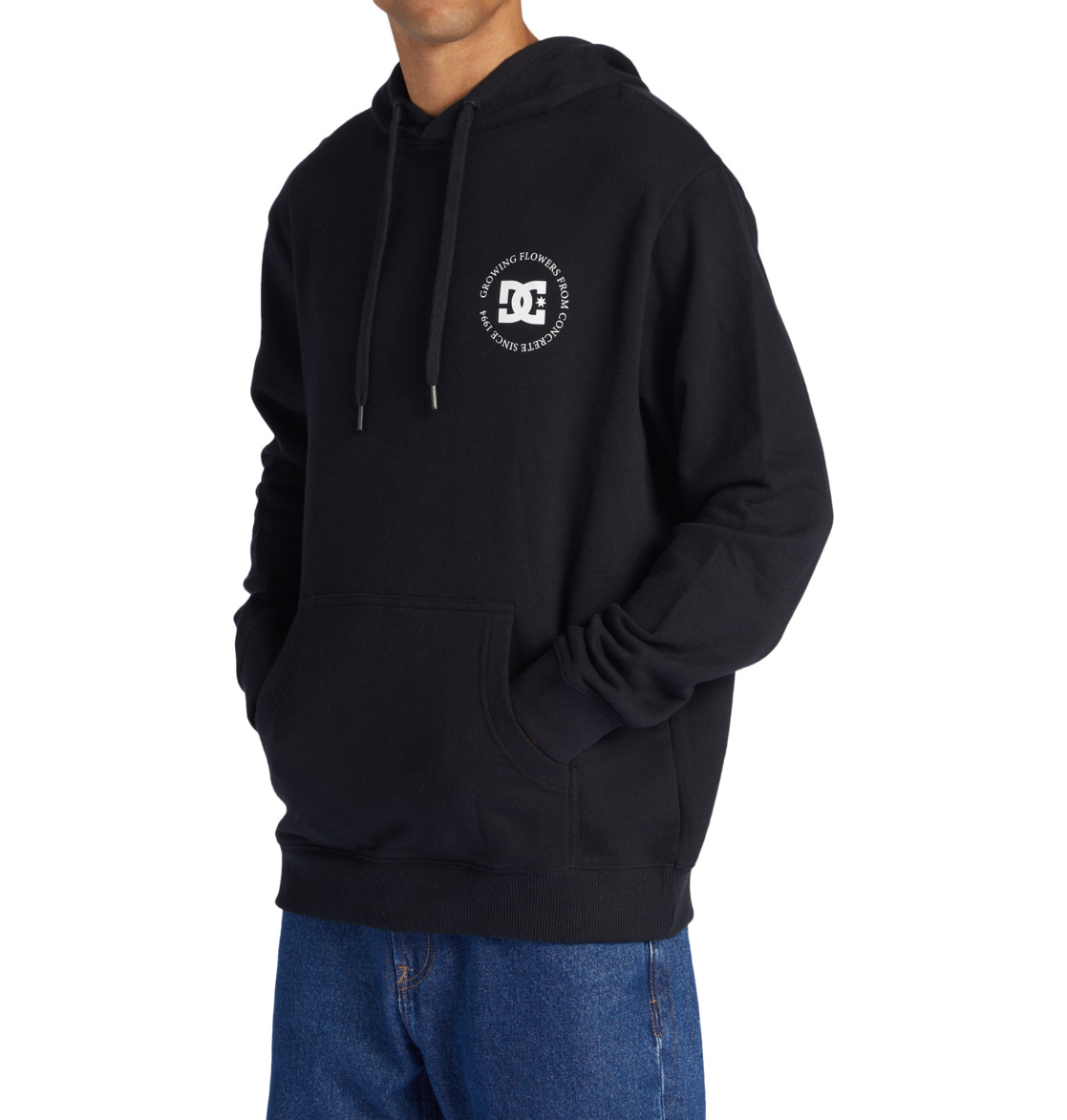 DC Concrete Men Hoodie Black | US-2803BKF