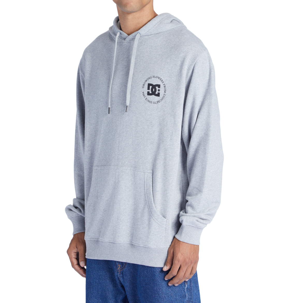 DC Concrete Men Hoodie Grey | US-2495ERT