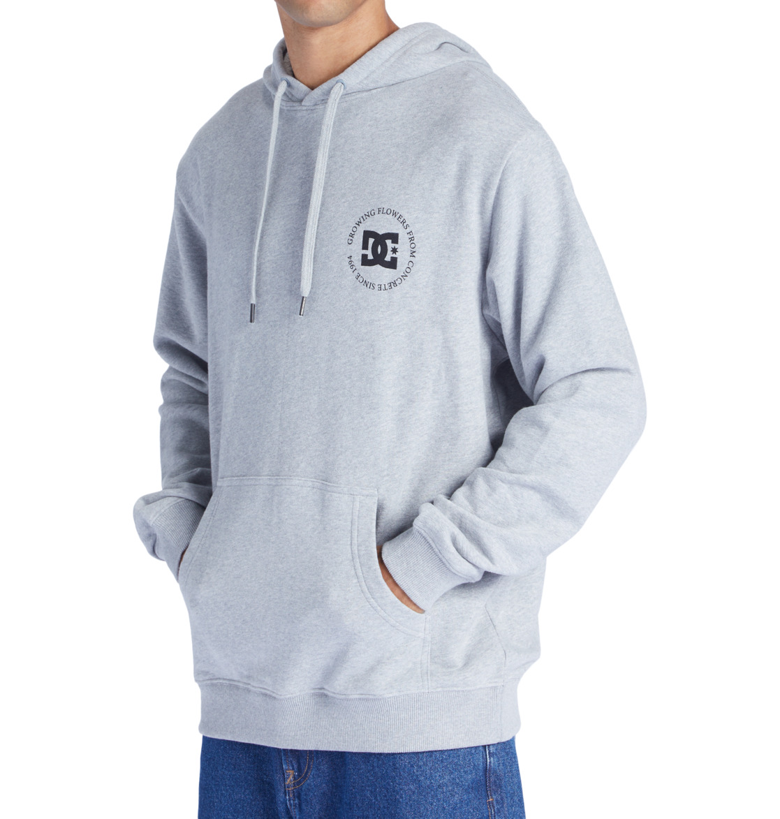 DC Concrete Men Hoodie Grey | US-2495ERT