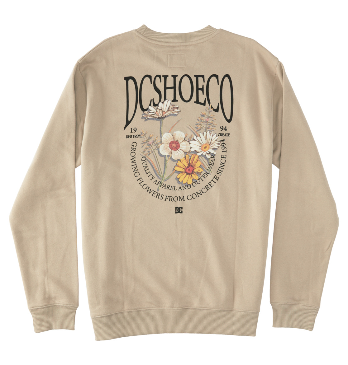 DC Concrete Men Sweatshirt Grey Brown | US-0328ONF