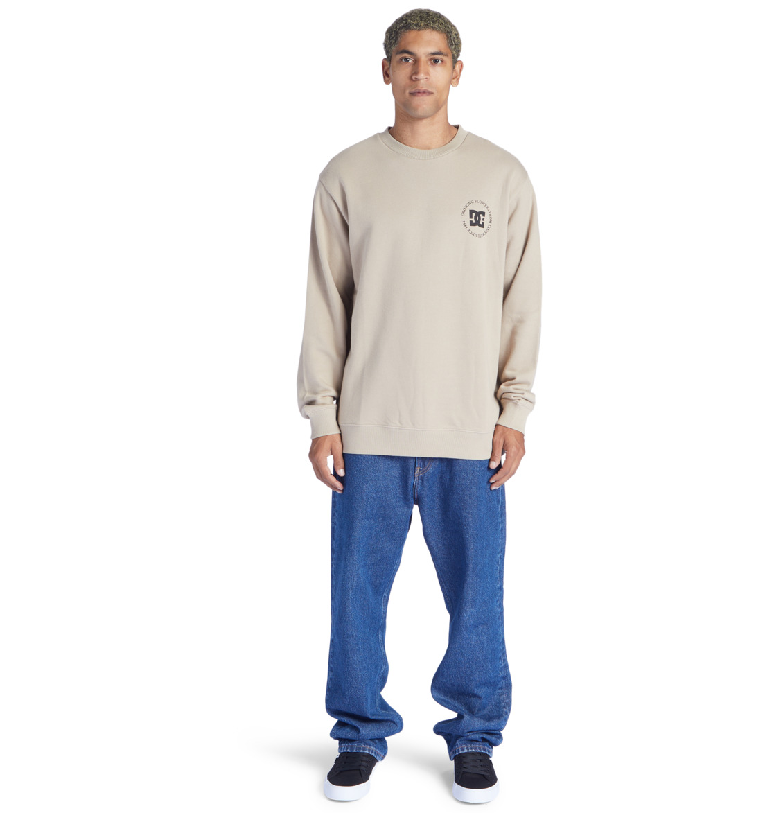 DC Concrete Men Sweatshirt Grey Brown | US-0328ONF