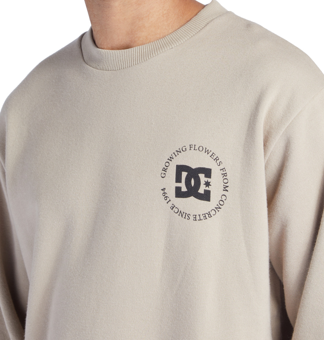 DC Concrete Men Sweatshirt Grey Brown | US-0328ONF