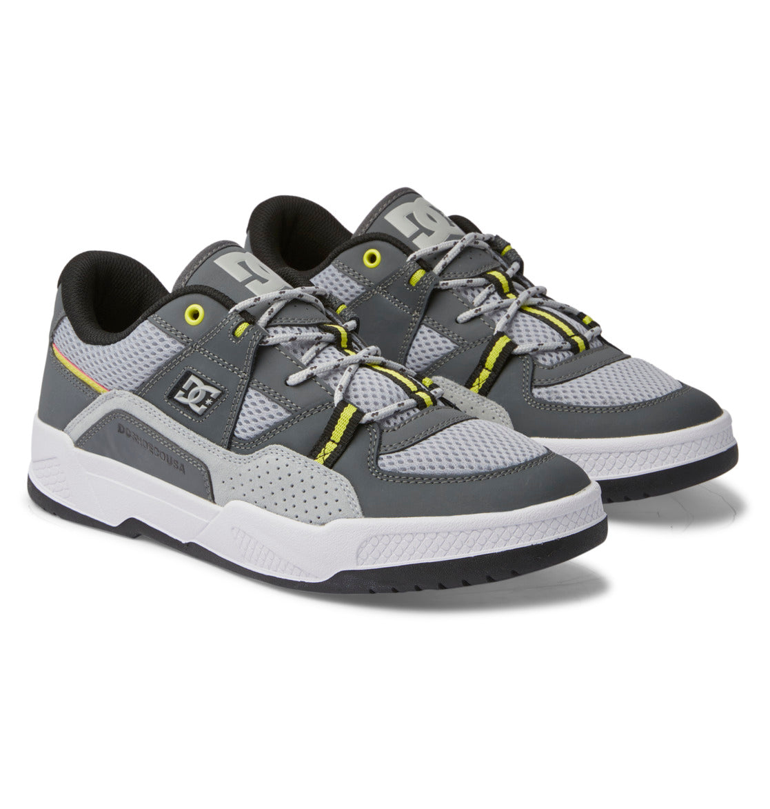 DC Construct Men Sneakers White / Grey / Yellow | US-4098XKO