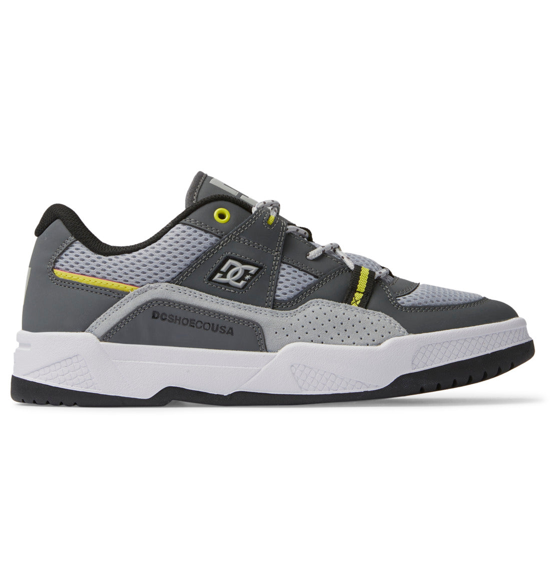 DC Construct Men Sneakers White / Grey / Yellow | US-4098XKO