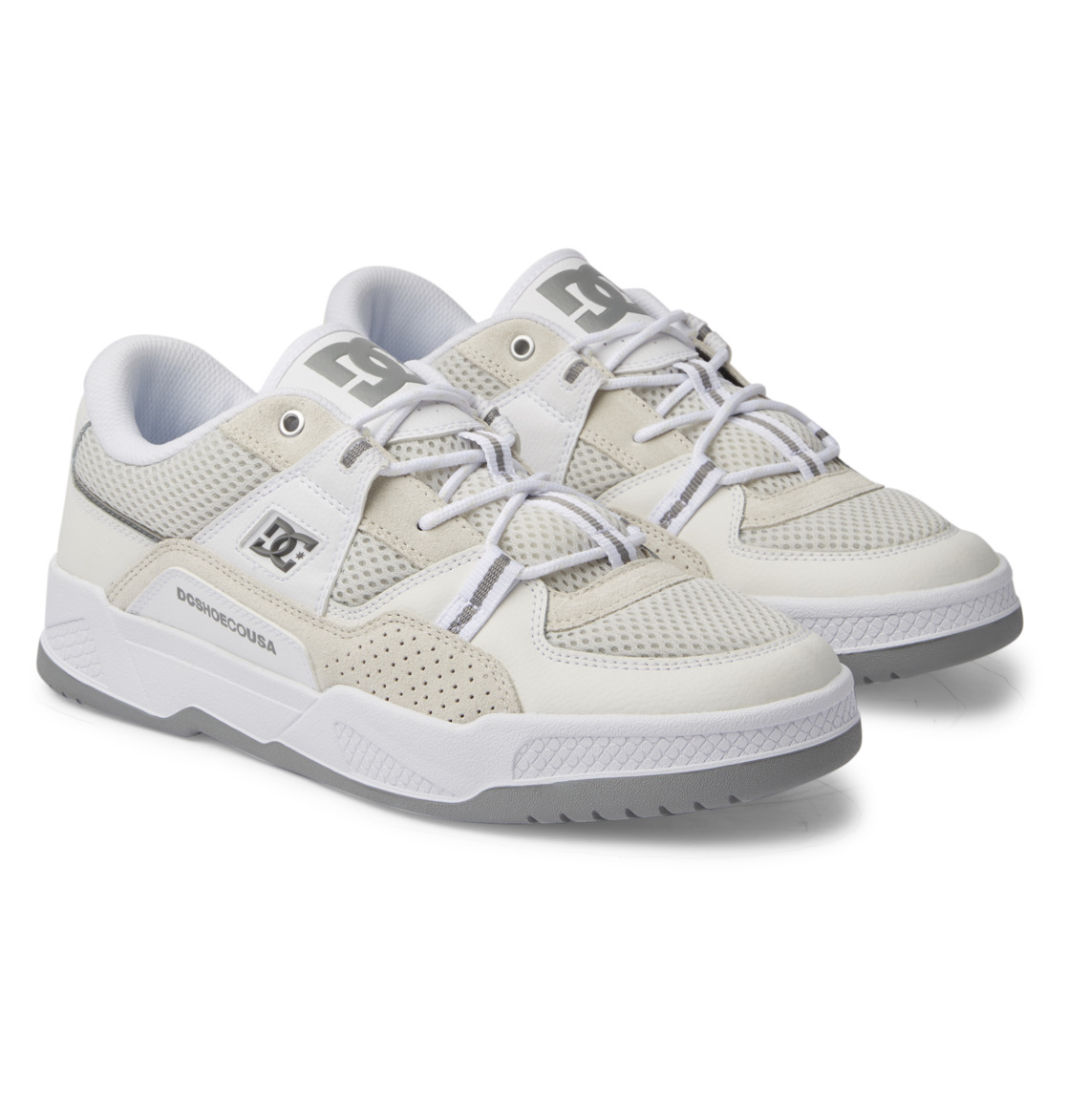 DC Construct Men Sneakers White | US-9584CHP