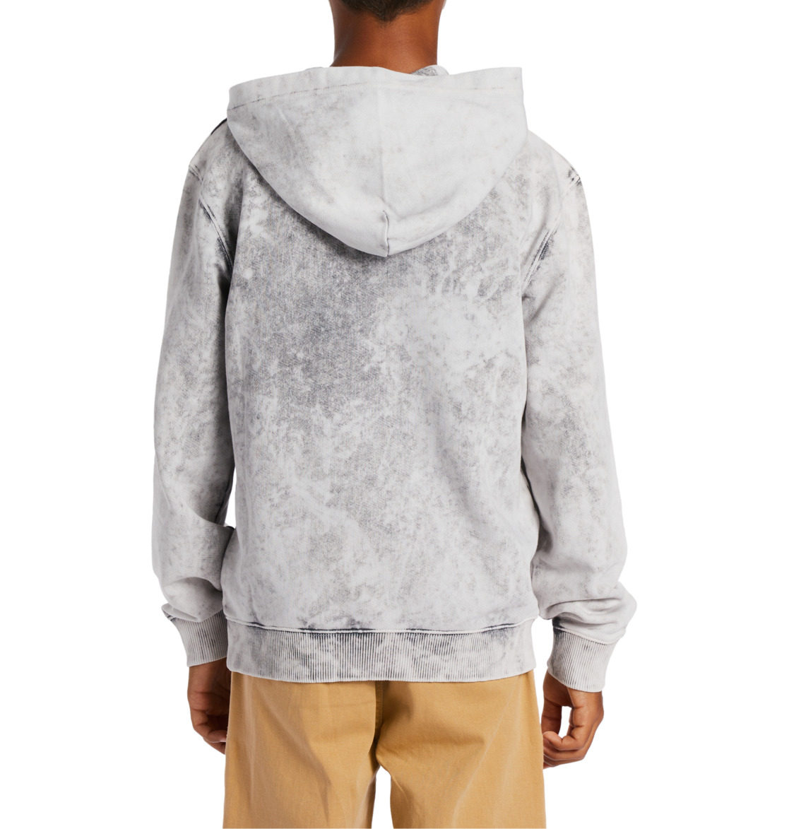 DC Contour Kids' Hoodie Grey Wash | US-4836XMC