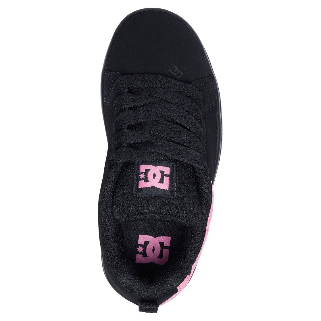 DC Court Graffik Kids' Sneakers Black / Pink | US-0872AVN