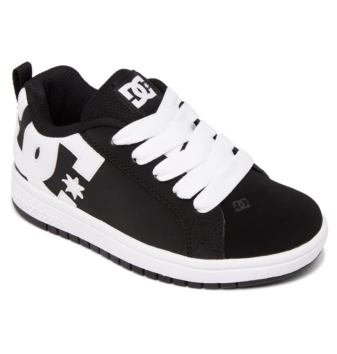 DC Court Graffik Kids' Sneakers Black / White | US-2107BAV