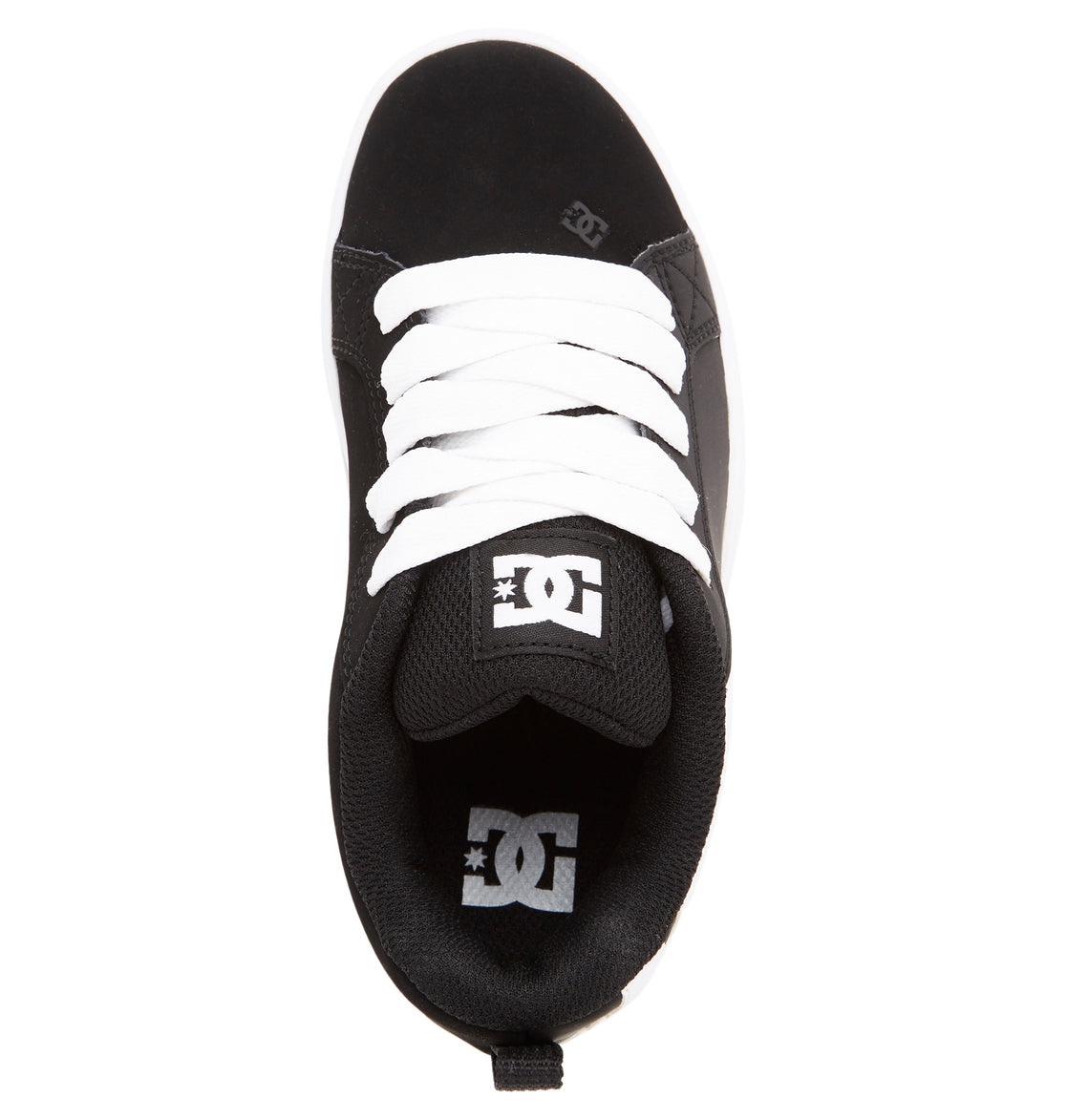 DC Court Graffik Kids' Sneakers Black / White | US-2107BAV