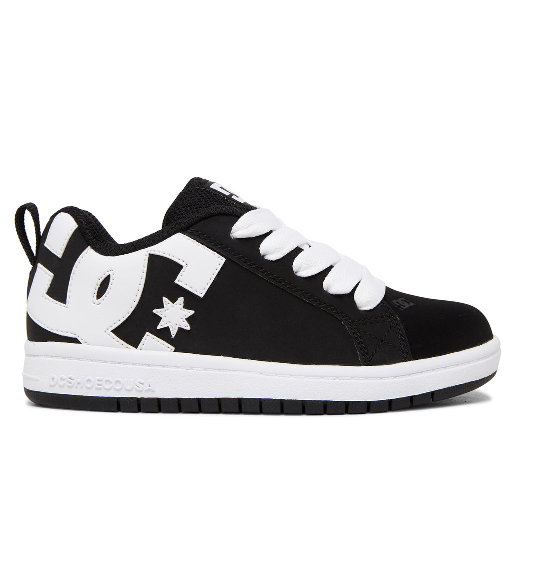 DC Court Graffik Kids\' Sneakers Black / White | US-2107BAV