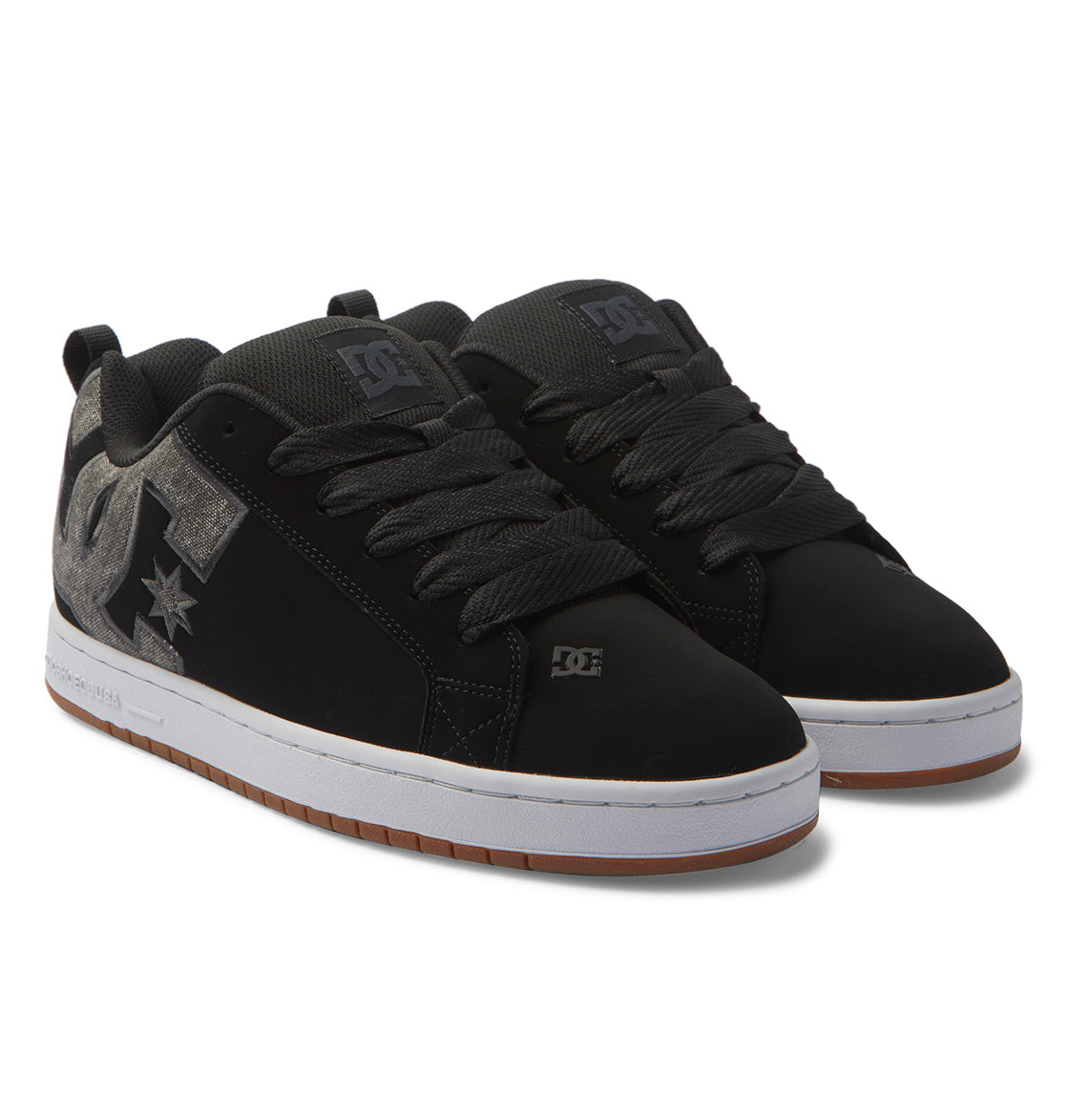 DC Court Graffik Men Sneakers Black Wash | US-9734AXC