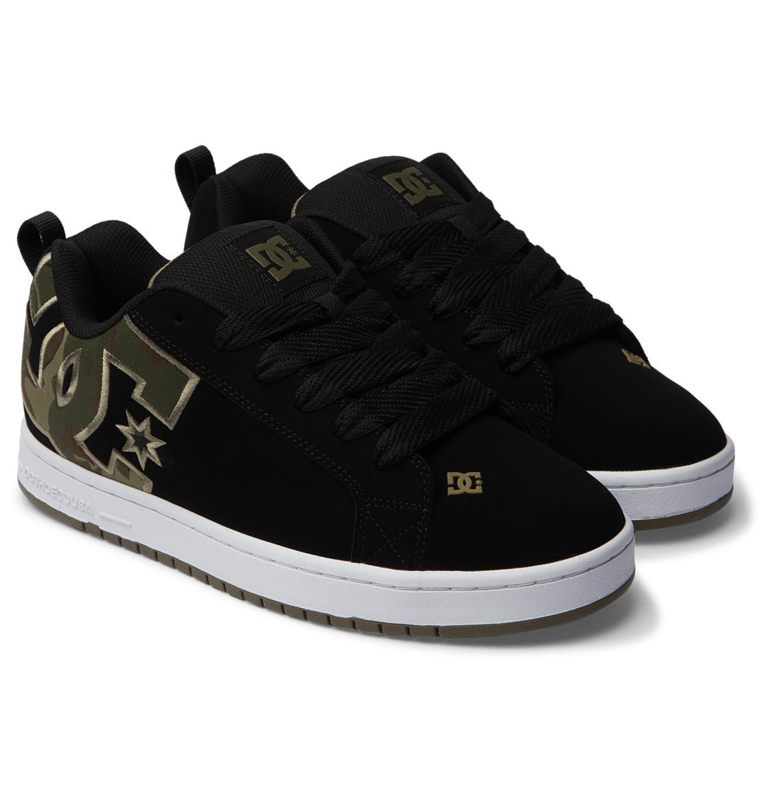 DC Court Graffik Men Sneakers Black / Green | US-2534XID