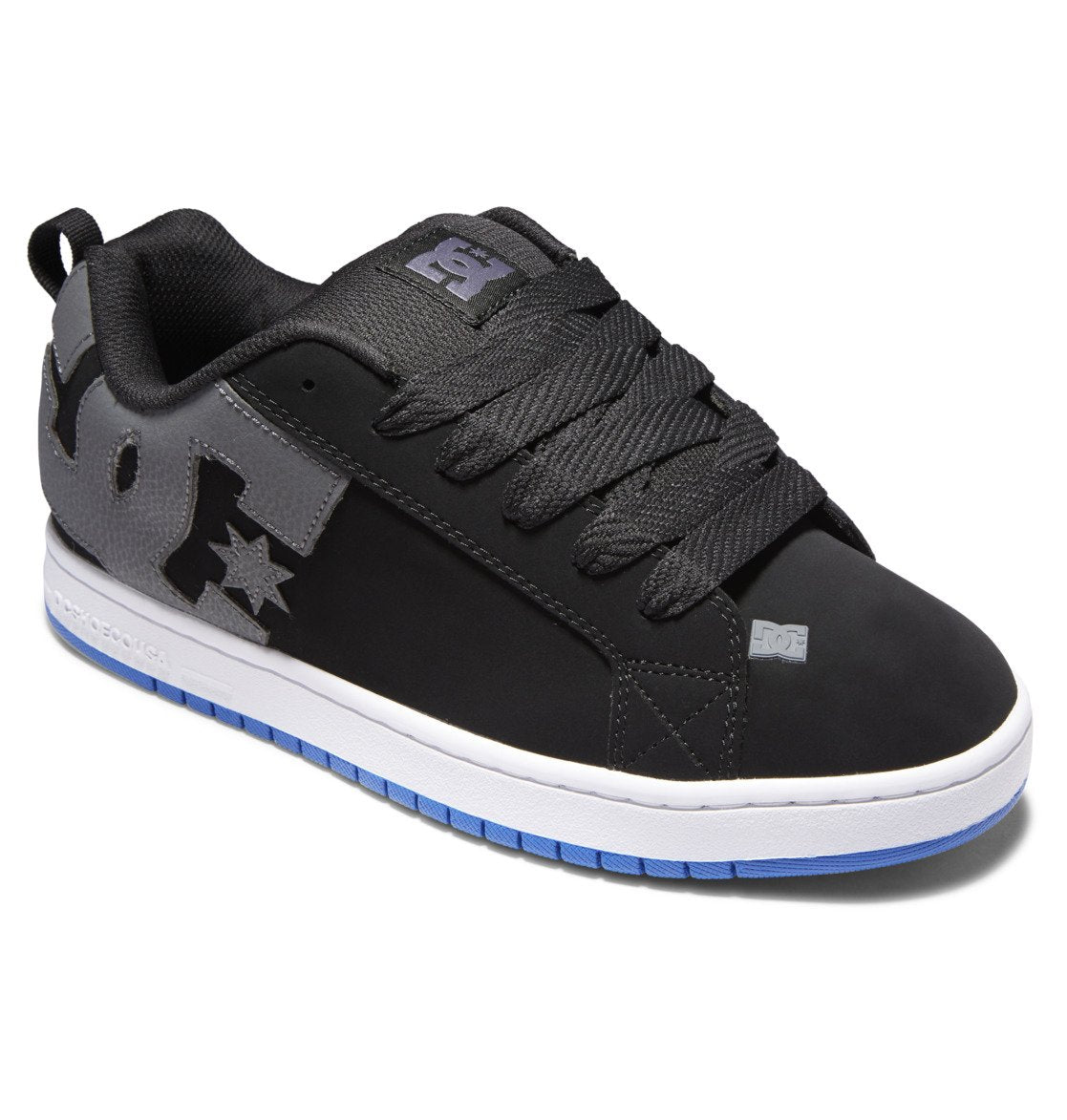 DC Court Graffik Men Sneakers Black / Grey / Blue | US-8621BNA