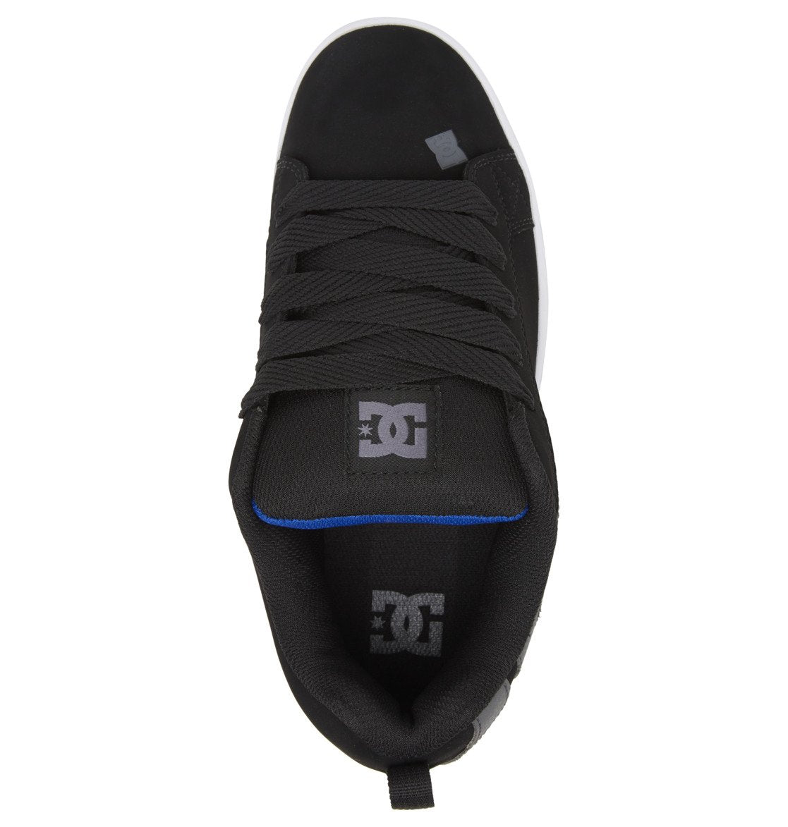 DC Court Graffik Men Sneakers Black / Grey / Blue | US-8621BNA