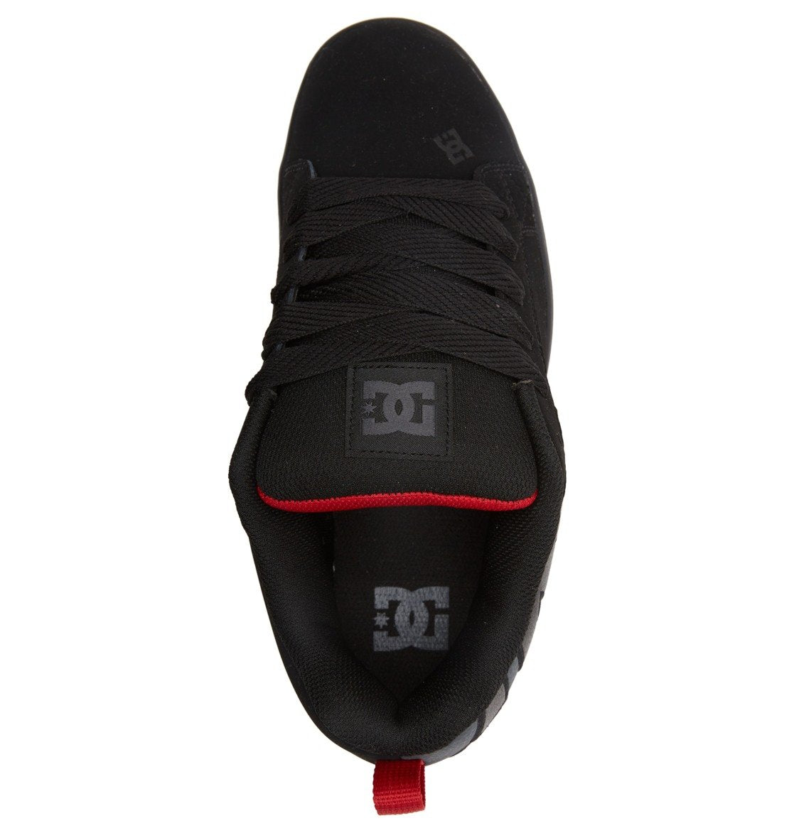 DC Court Graffik Men Sneakers Black / Grey / Red | US-0612DMX