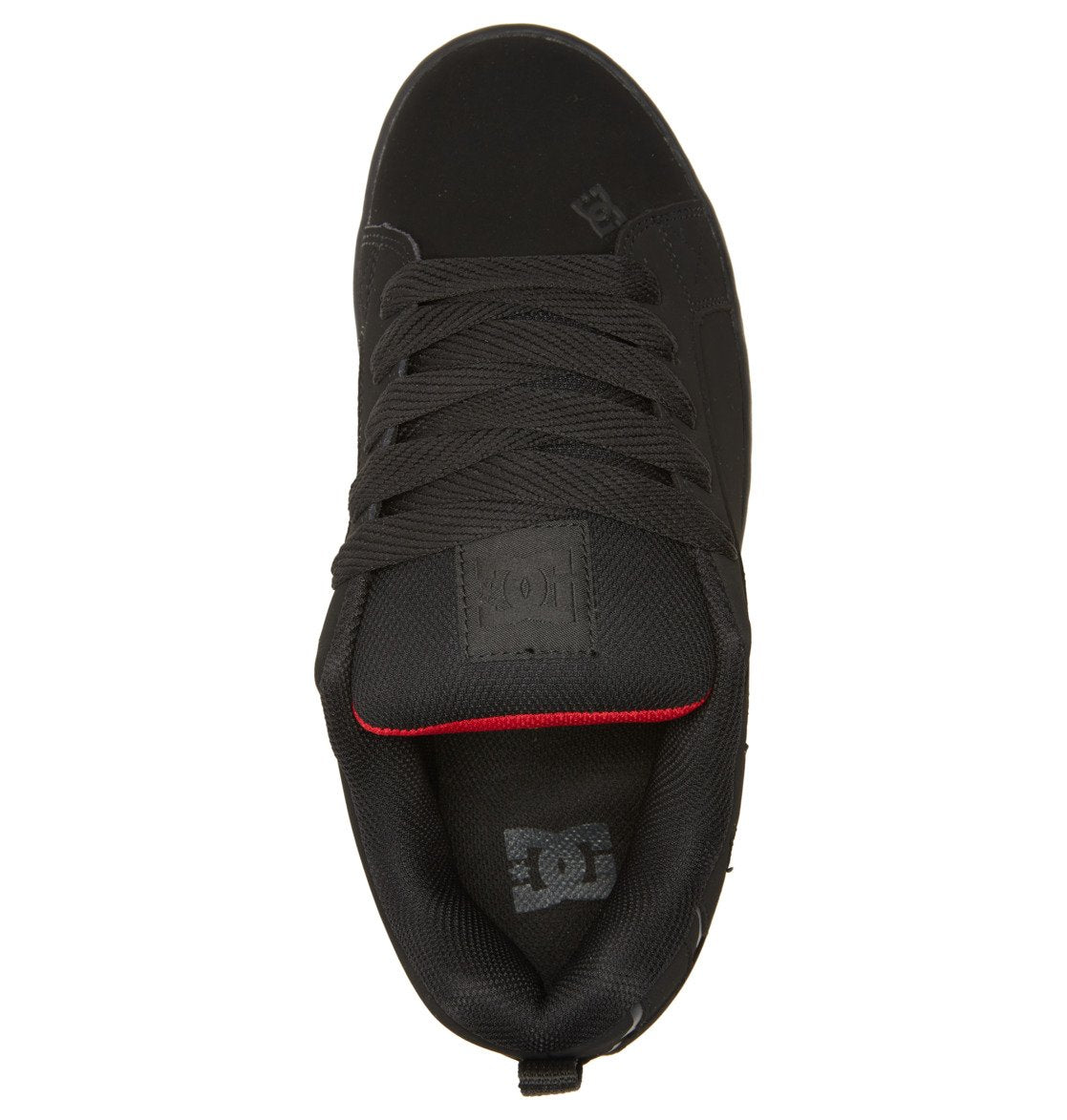 DC Court Graffik Men Sneakers Black / Red | US-7564BGP