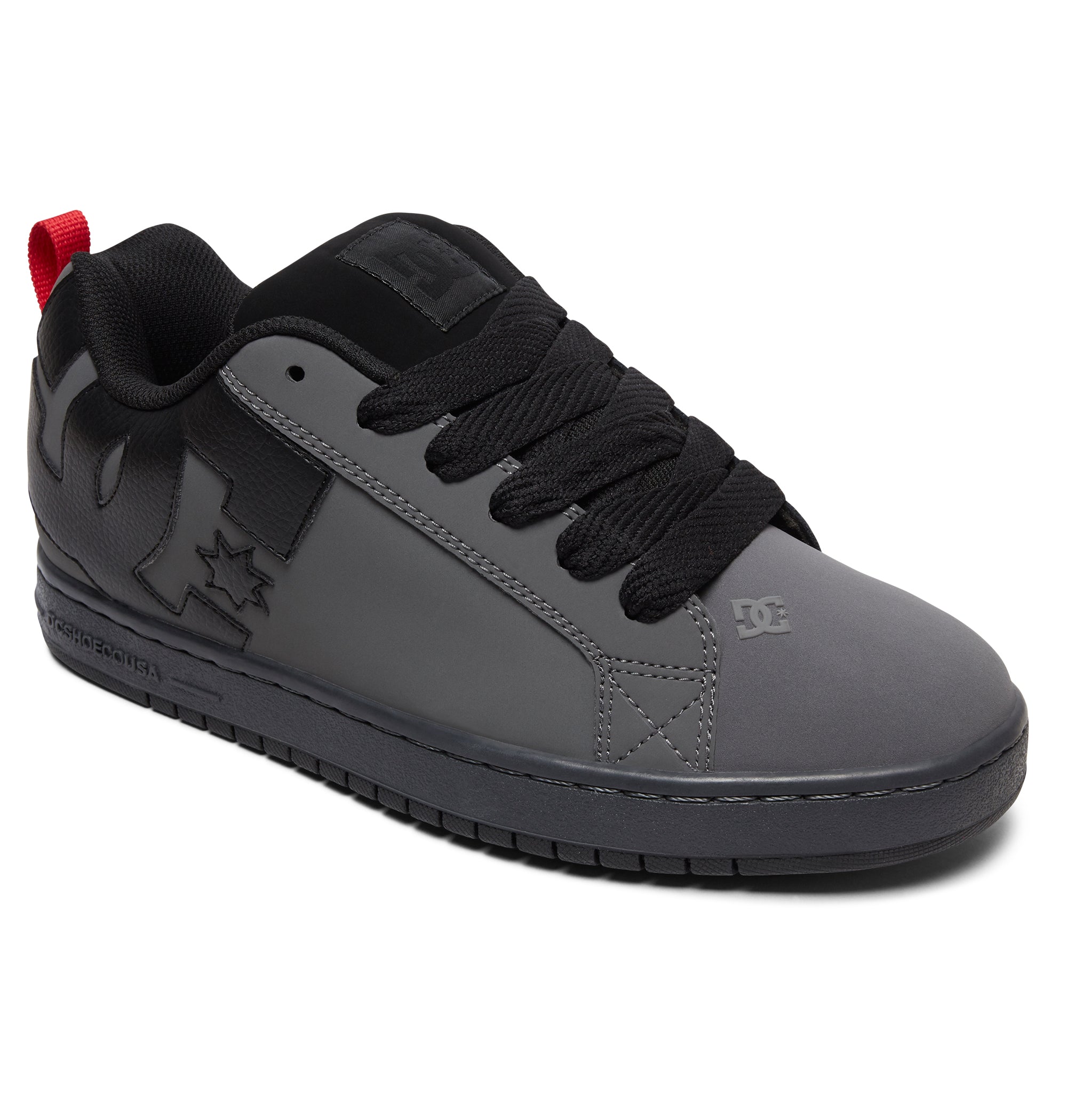 DC Court Graffik Men Sneakers Grey / Black / Red | US-5283CJL