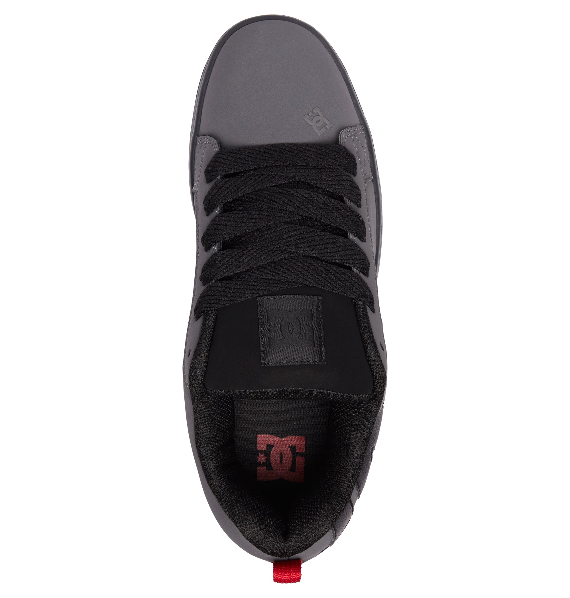 DC Court Graffik Men Sneakers Grey / Black / Red | US-5283CJL