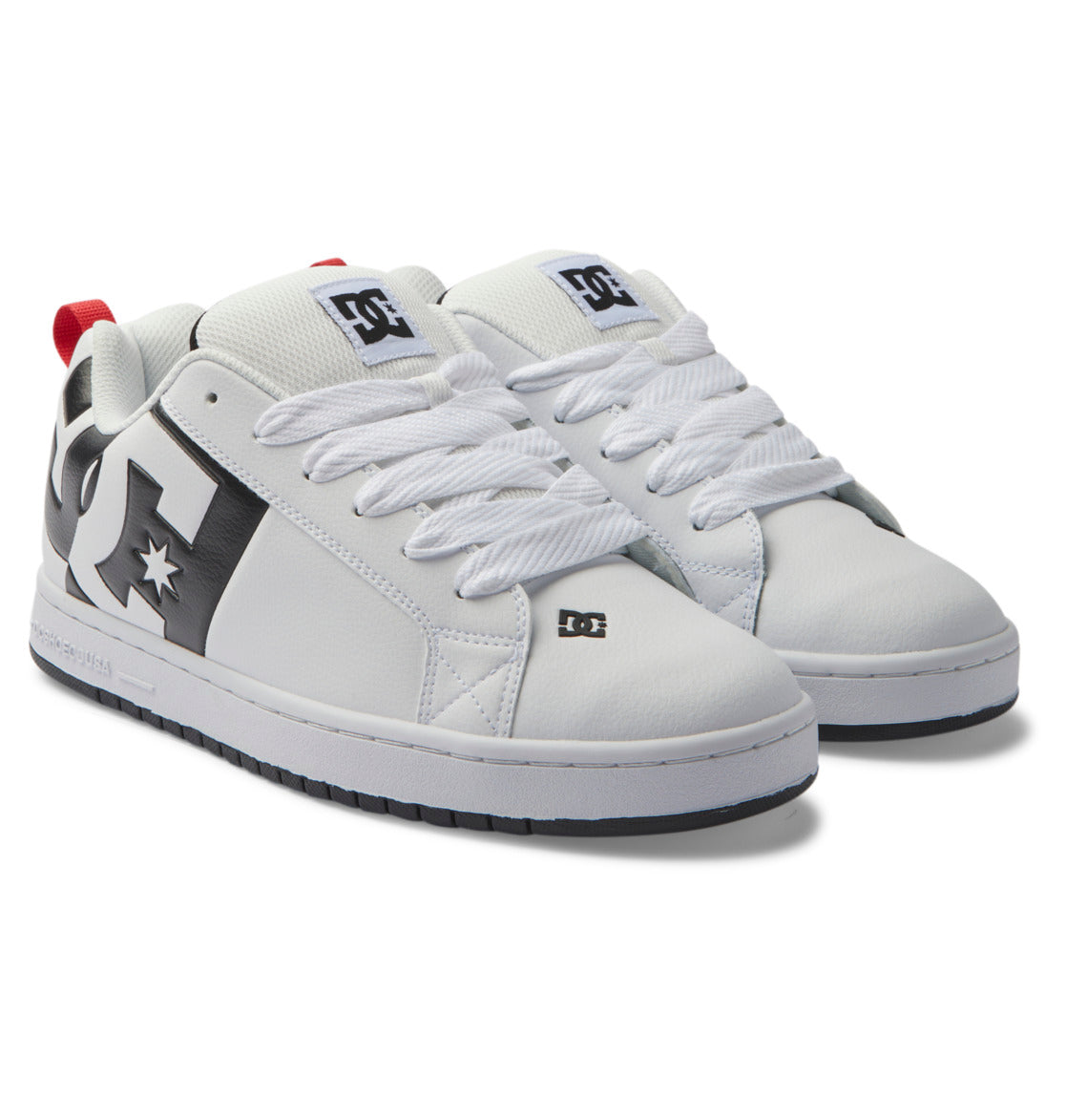 DC Court Graffik Men Sneakers White / Black / White | US-5942CZQ