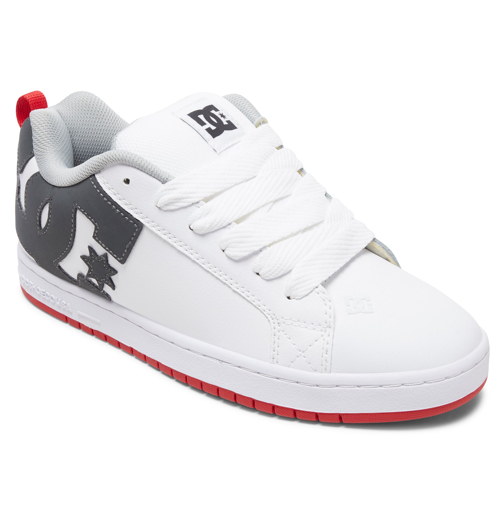 DC Court Graffik Men Sneakers White / Grey / Red | US-9158EBH