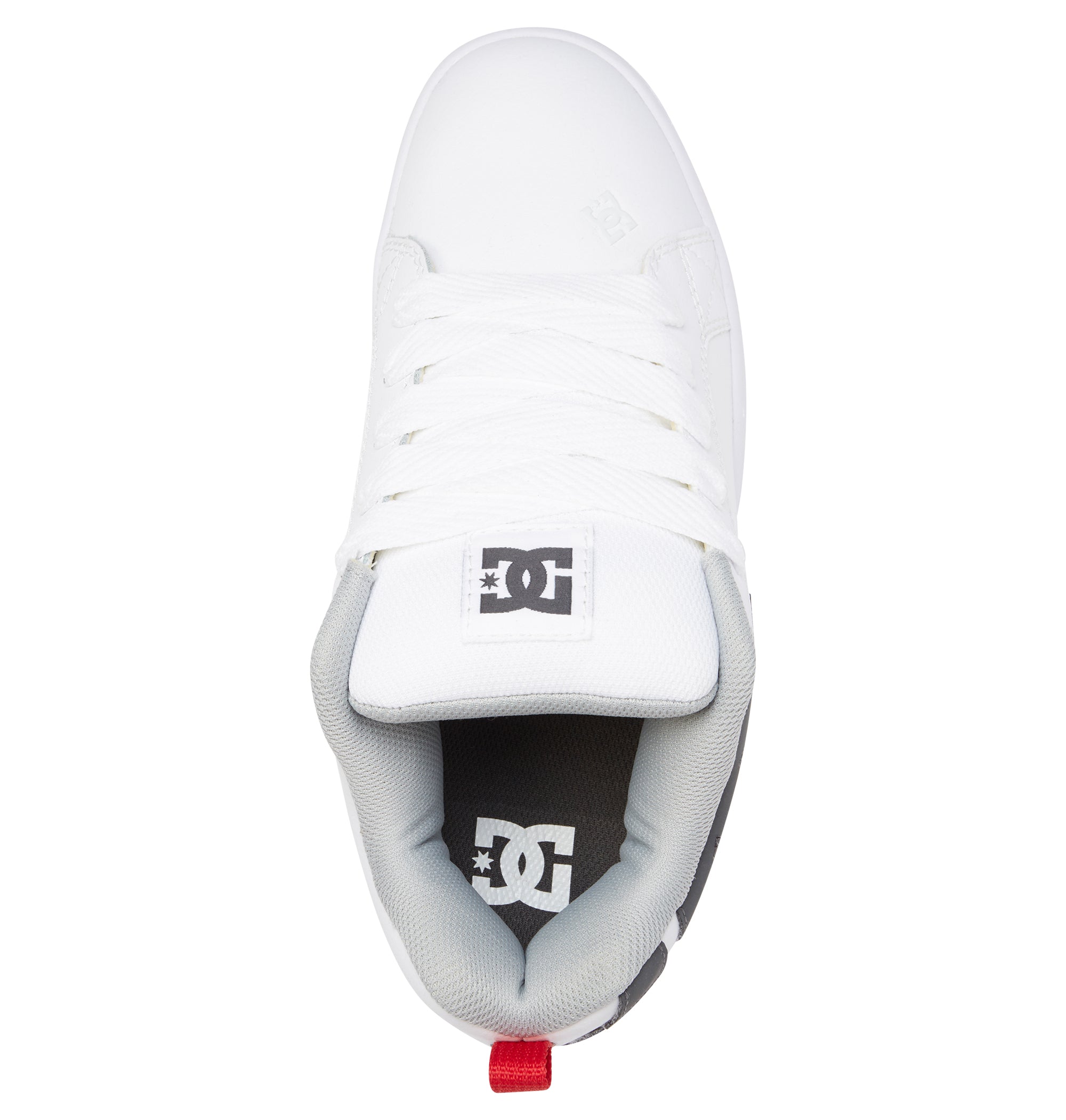 DC Court Graffik Men Sneakers White / Grey / Red | US-9158EBH