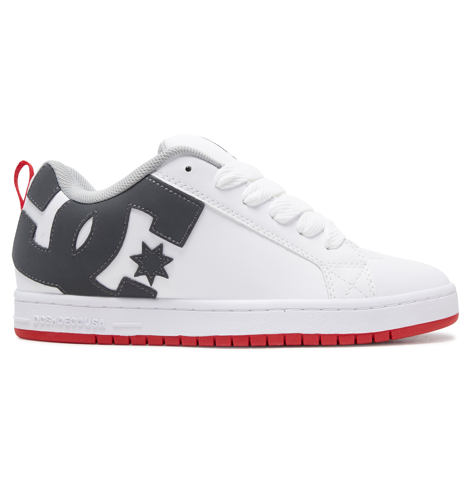 DC Court Graffik Men Sneakers White / Grey / Red | US-9158EBH