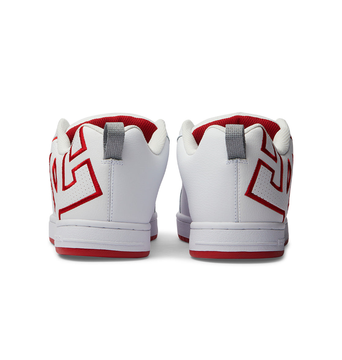 DC Court Graffik Men Sneakers White / Red / Grey | US-0146EDY