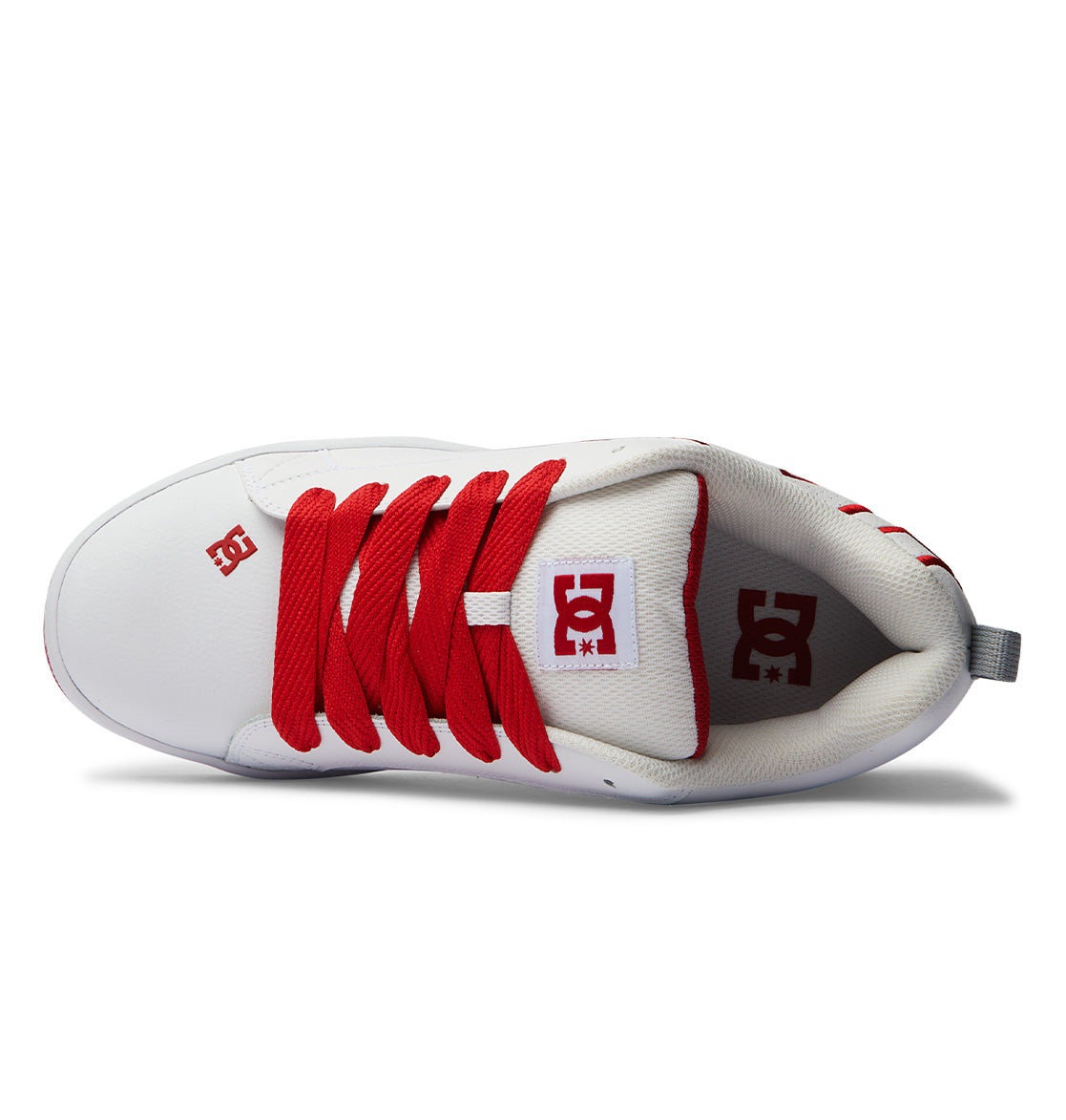 DC Court Graffik Men Sneakers White / Red / Grey | US-0146EDY