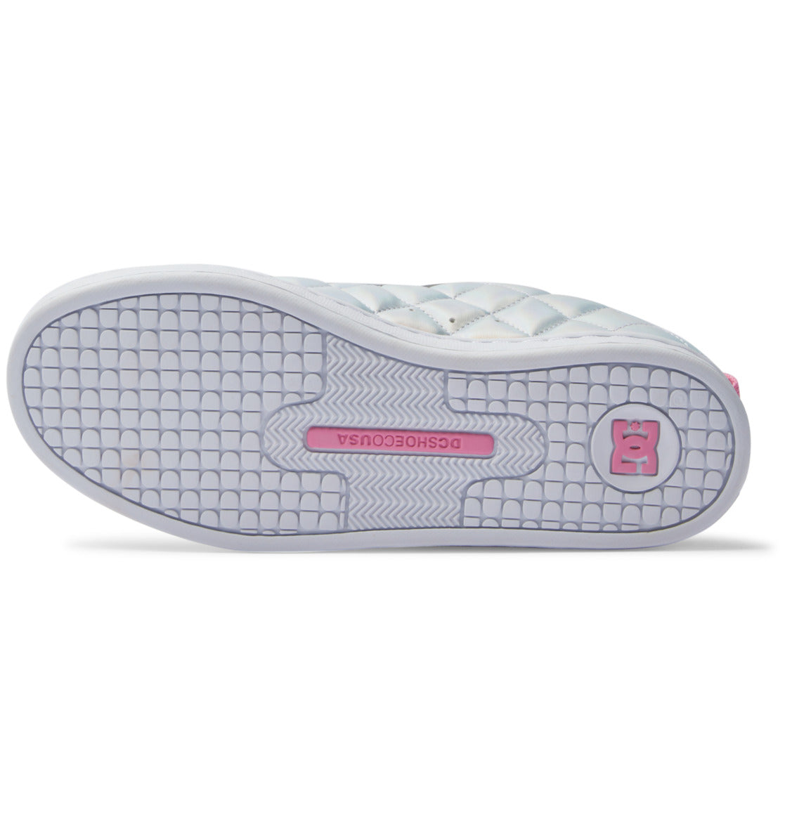 DC Court Graffik SE Women Sneakers White / Metal Silver / Pink | US-9825ZGJ