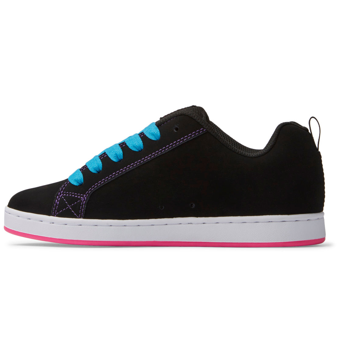 DC Court Graffik Women Sneakers Black Blue Pink | US-8945JFG