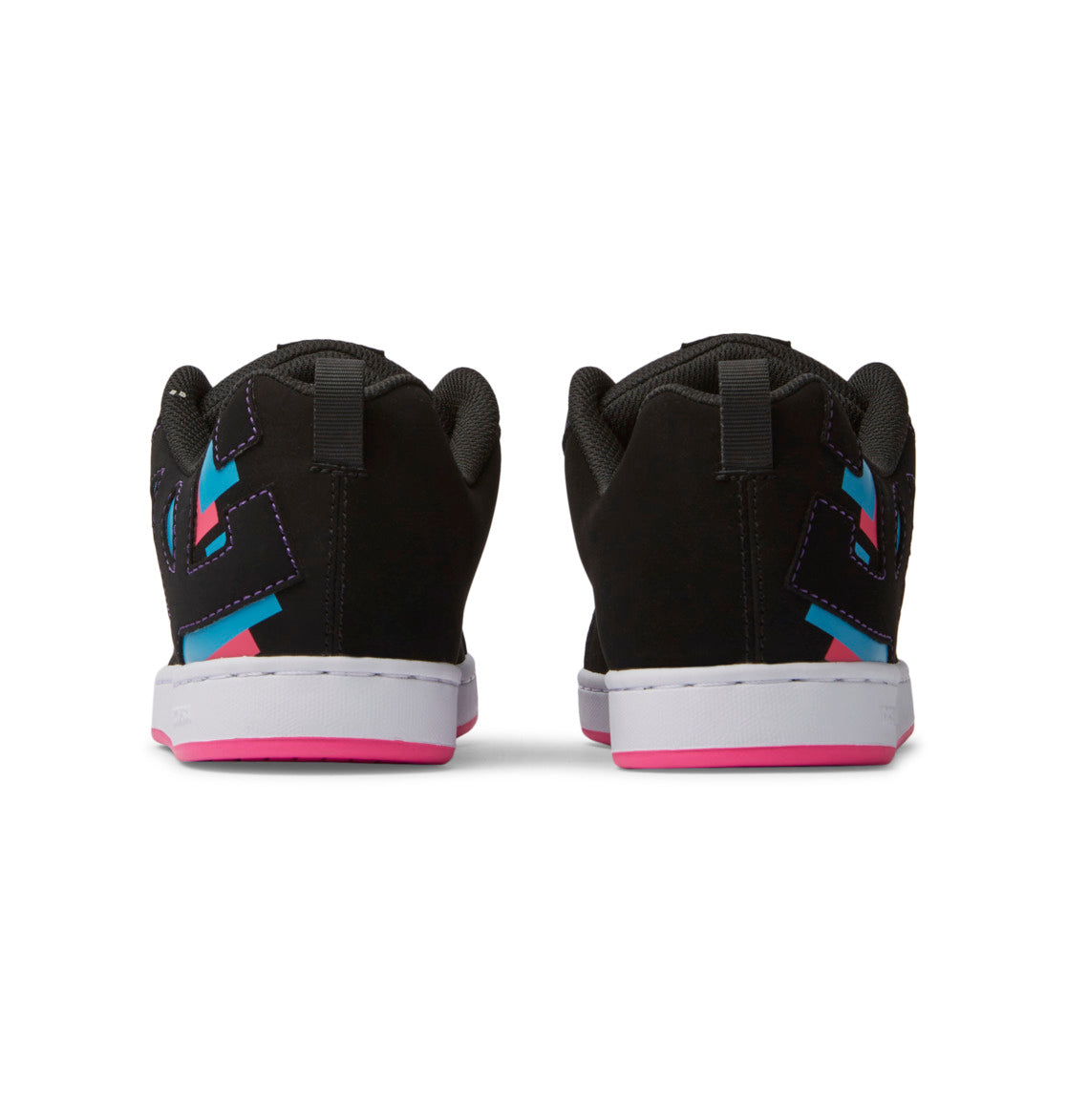 DC Court Graffik Women Sneakers Black Blue Pink | US-8945JFG