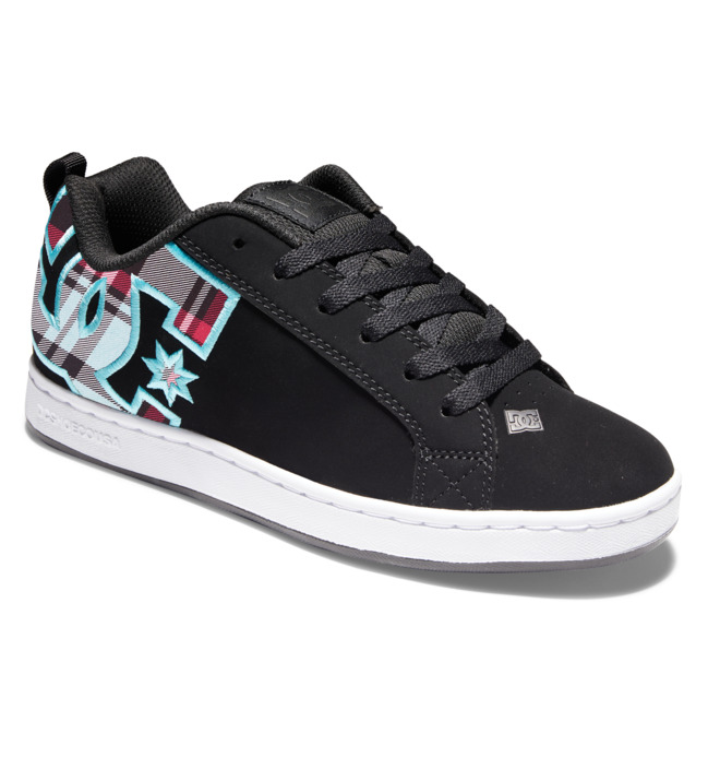 DC Court Graffik Women Sneakers Black / Blue | US-3207QOU