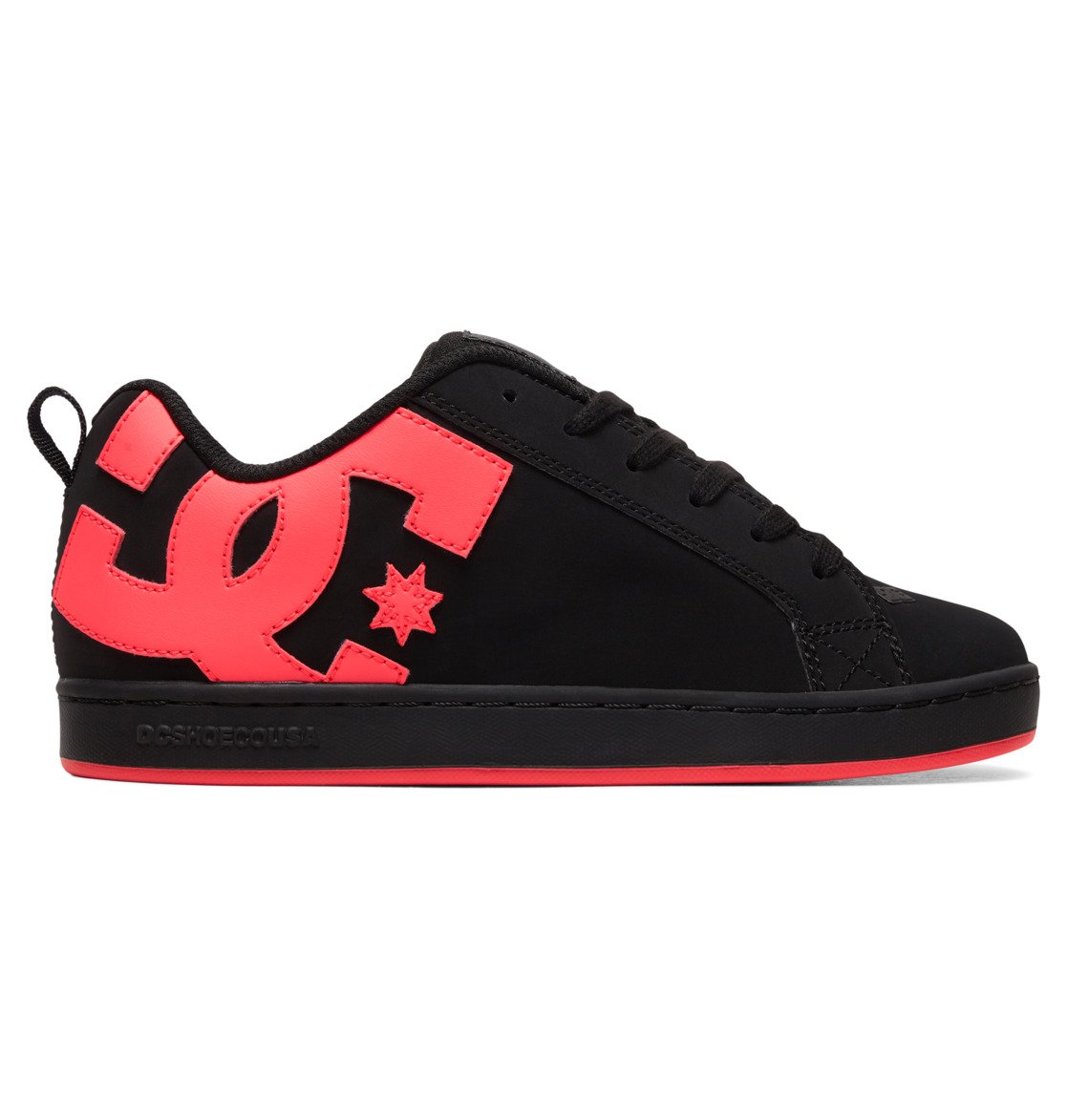 DC Court Graffik Women Sneakers Black / Pink | US-8043HSB