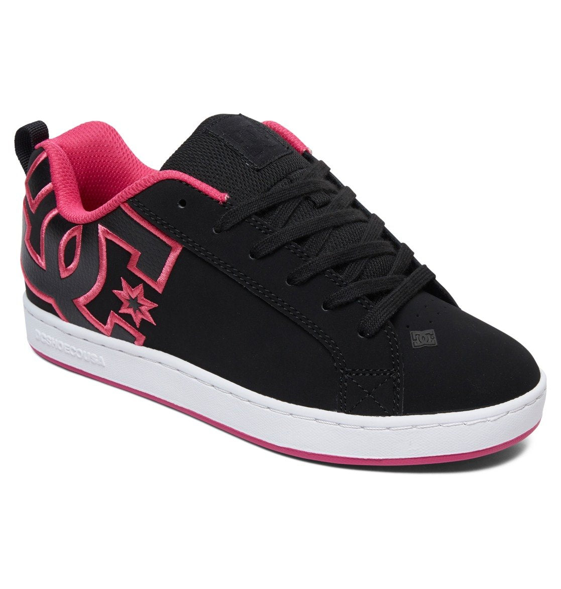 DC Court Graffik Women Sneakers Black / Pink | US-7054UGF