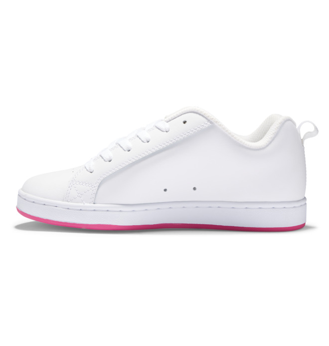 DC Court Graffik Women Sneakers Black / White / Pink | US-9465PUV