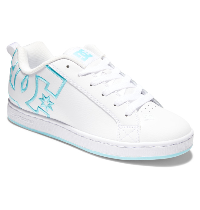 DC Court Graffik Women Sneakers White/Blue | US-9374XMI