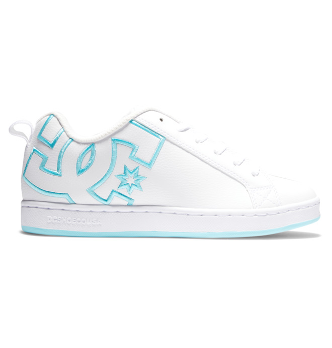 DC Court Graffik Women Sneakers White/Blue | US-9374XMI