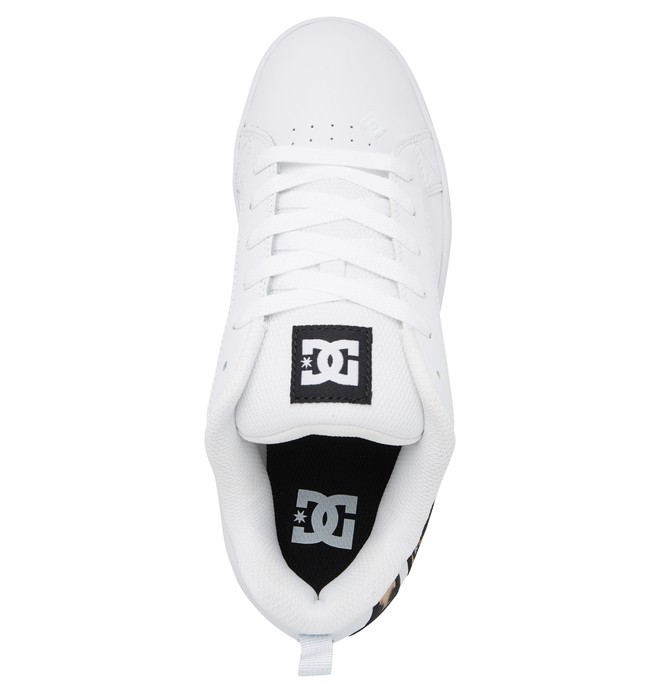 DC Court Graffik Women Sneakers White/Leopard | US-3810TLB