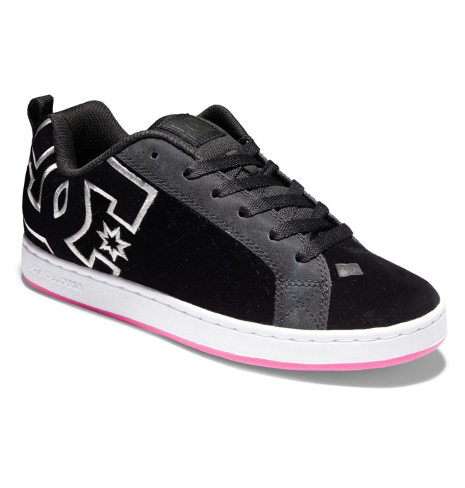 DC Court Graffik Women Sneakers White / Black / Pink | US-8521KVO