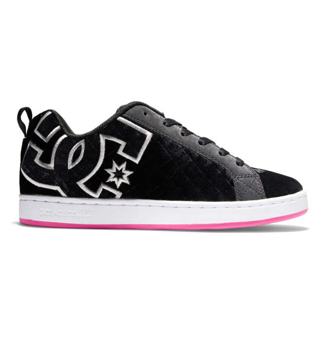 DC Court Graffik Women Sneakers White / Black / Pink | US-8521KVO