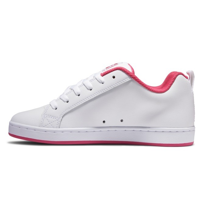 DC Court Graffik Women Sneakers White / Pink | US-7152QJC