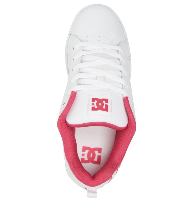 DC Court Graffik Women Sneakers White / Pink | US-7152QJC